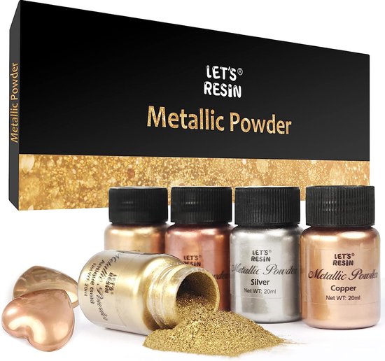 Mica poeder - 32 kleuren epoxyhars pigment, natuurlijke zeepkleurstof, metallic poederkleurstof voor het maken van sieraden, badbommen, kaarsen, nageldecoraties (5 g per fles