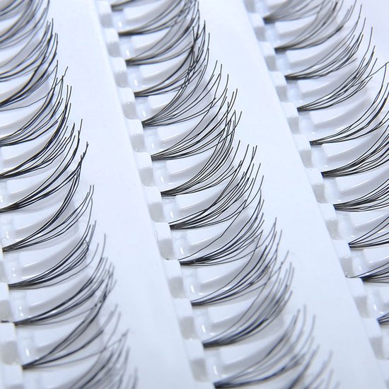 60 Pièces - Grappes de Cils - Faux Wimpers Naturels - Extension de Cils Individuelle - 14mm - Zwart