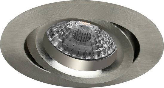 LED inbouwspot Neo -Rond RVS Look -Extra Warm Wit -Dimbaar -4W -Philips LED