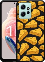 Cazy Hoesje Zwart geschikt voor Xiaomi Redmi Note 12 4G Cheesy