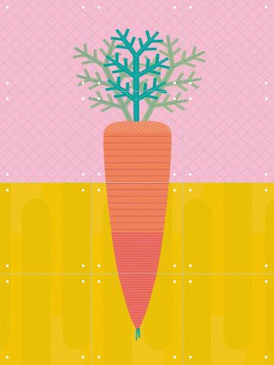 IXXI Carrot - Wanddecoratie - Eten en Drinken - 60 x 80 cm