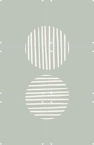 IXXI Striped Circles - Wanddecoratie - Grafisch Ontwerp - 40 x 60 cm