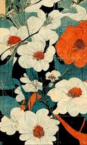 IXXI Asian Flowers - Wanddecoratie - Bloemen en Planten - 60 x 100 cm