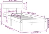 vidaXL-Bedframe-massief-grenenhout-honingbruin-90x200-cm