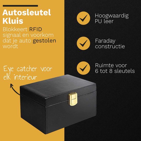 Faraday box - coffre clé RFID - protection clé voiture - sécurité