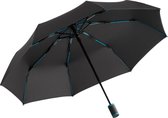 Fare AOC-Mini Style luxe opvouwbare stormparaplu met gekleurd frame zwart blauw groen 97 centimeter stormbestendig zakparaplu reisparaplu