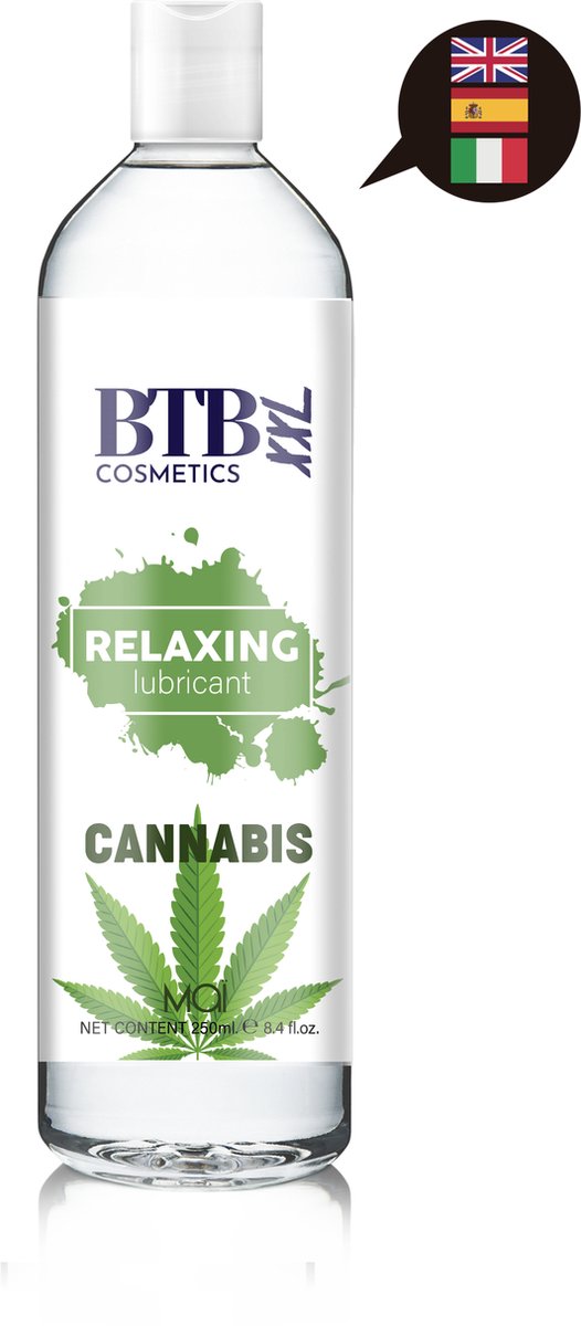BTB Cosmetics Vegan Cannabis Based Glijmiddel 250 ML - LT2420C