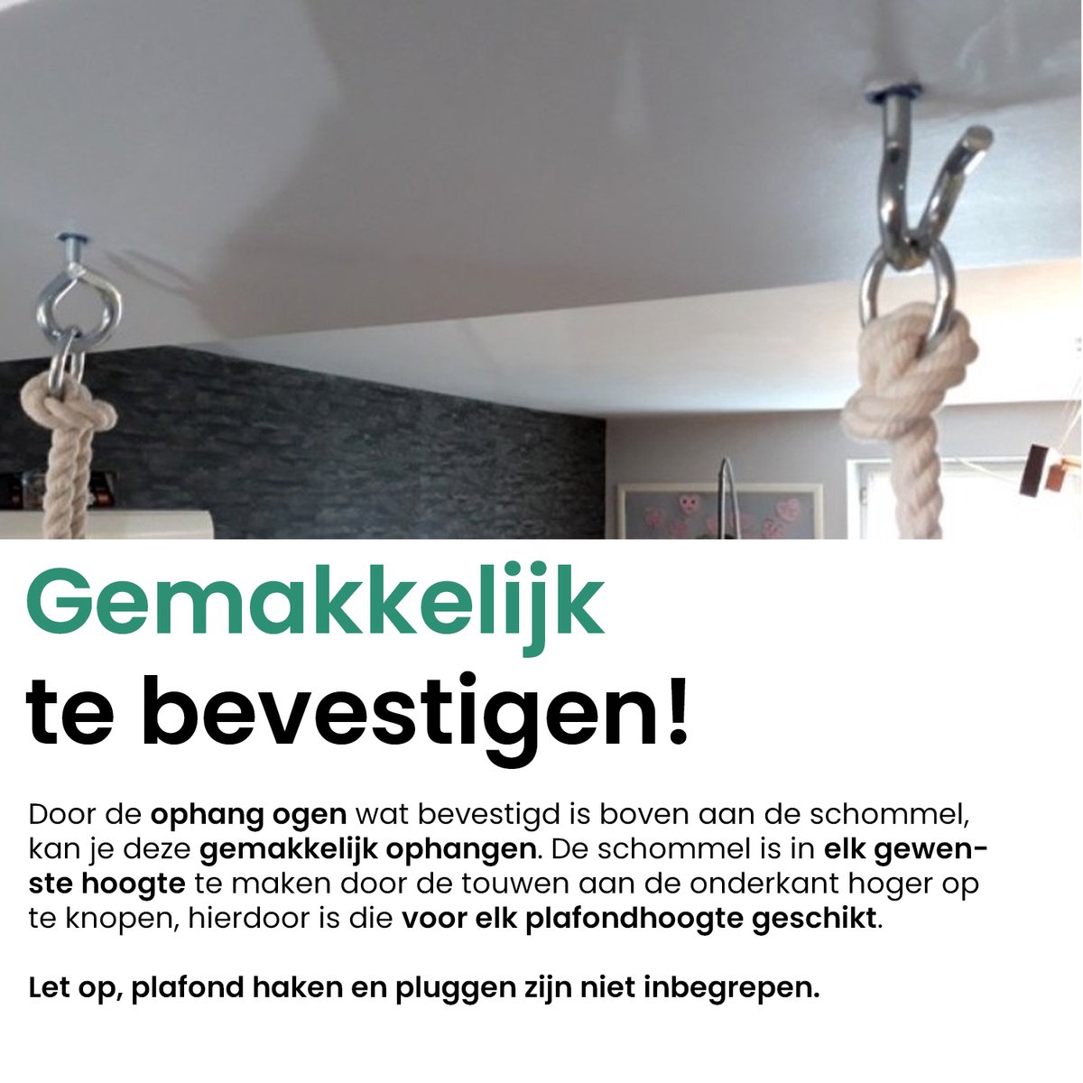 Luxe houten 3 in 1 groene meegroei baby schommel en Kinder schommel – Baby swing – Schommel die meegroeit met je kindje - Schommelstoel - Schommels - Handgemaakt — afbeelding 11