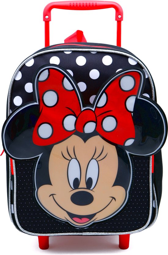 MINNIE MOUSE Strik Trolley Rugzak Rugtas School Vakantie Logeren 2-5 Jaar