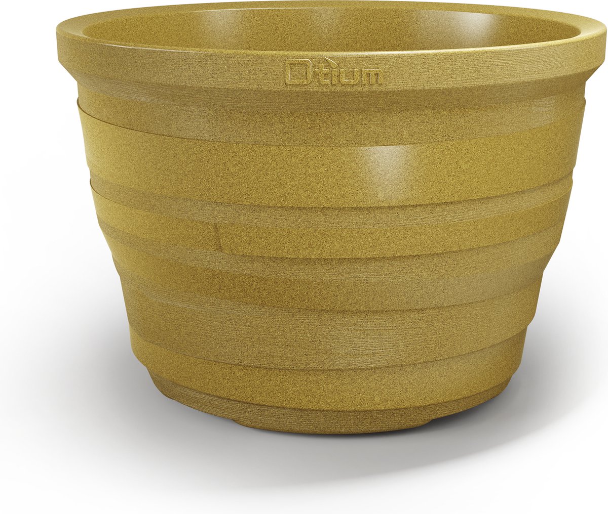 Otium bloempot dubbelwandig Lignum 55 cm ochre cork