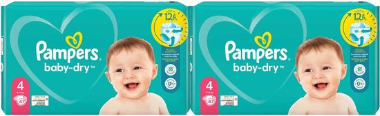 Pampers Baby Dry Luiers Maat 4 (9-14 kg) - 94 Stuks - Pampers