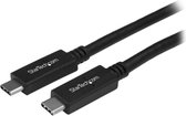 Cable USB C Startech USB315CC1M USB C Black