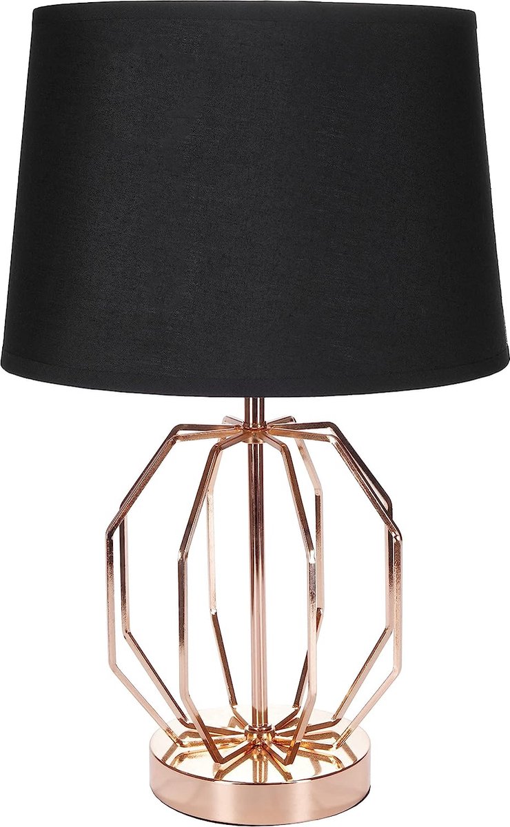 BRUBAKER Lampe de table ou de chevet, motif de grille vintage, lampe de  table moderne