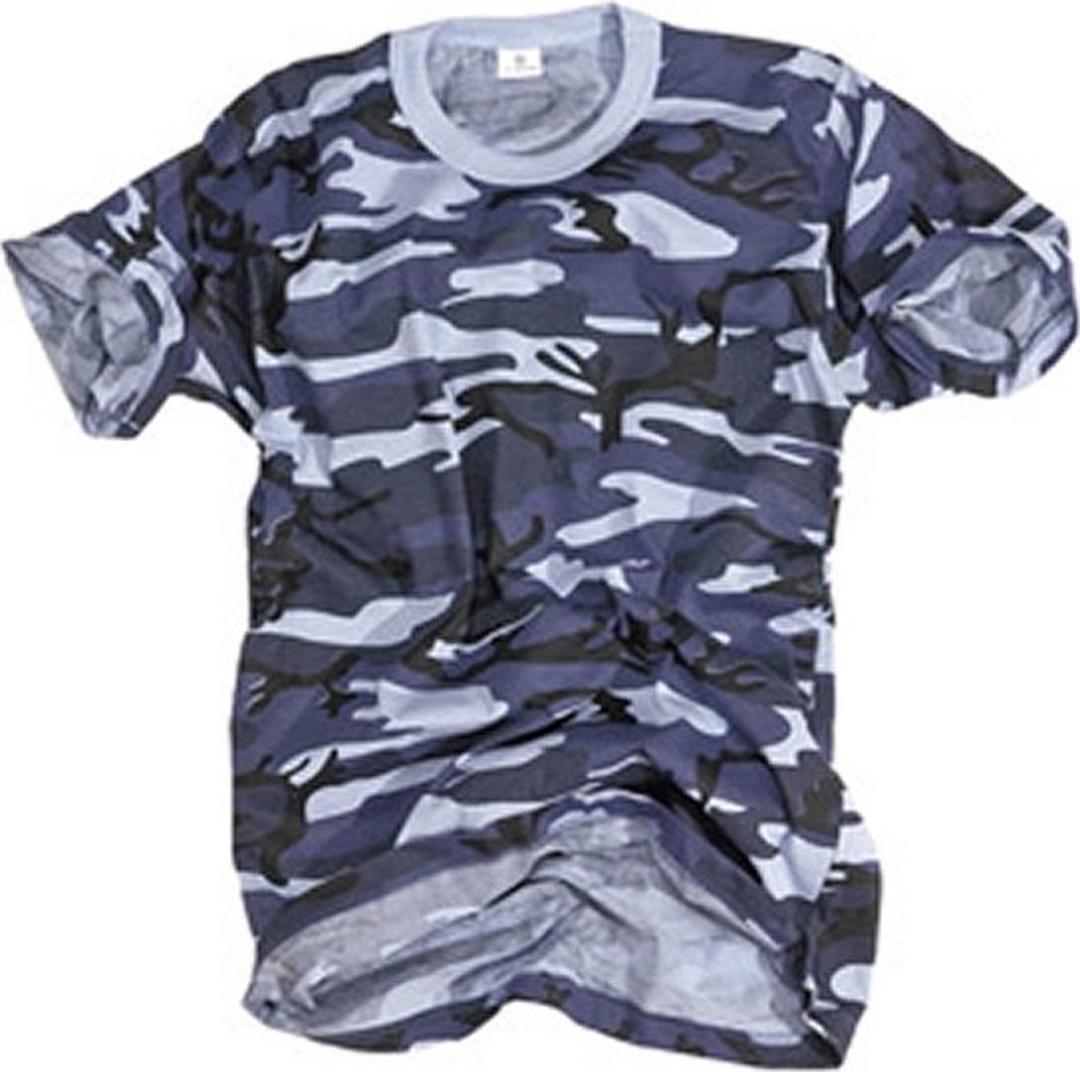 T-shirt Fostee Camo Sky Blue Kids S (12 jaar)