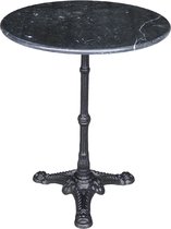 Table en marbre noir Ø60cm