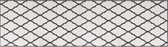 vidaXL - Buitenkleed - omkeerbaar - 80x250 - cm - grijs - en - wit