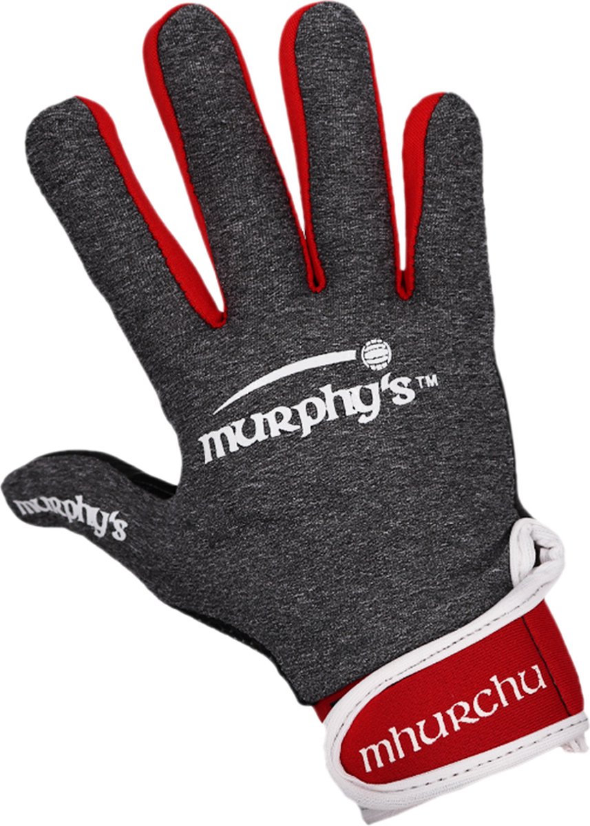 Murphys Sporthandschoenen Gaelic Gloves Junior Latex Grijs/rood Maat 4