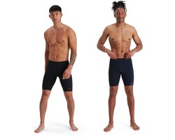 Speedo Endurance+ V-Cut Jammer Heren - Strakke Zwembroek Heren - Chloorbestendige Zwembroek Mannen - Kleurvaste Sportzwembroek Heren - Zwart - XL