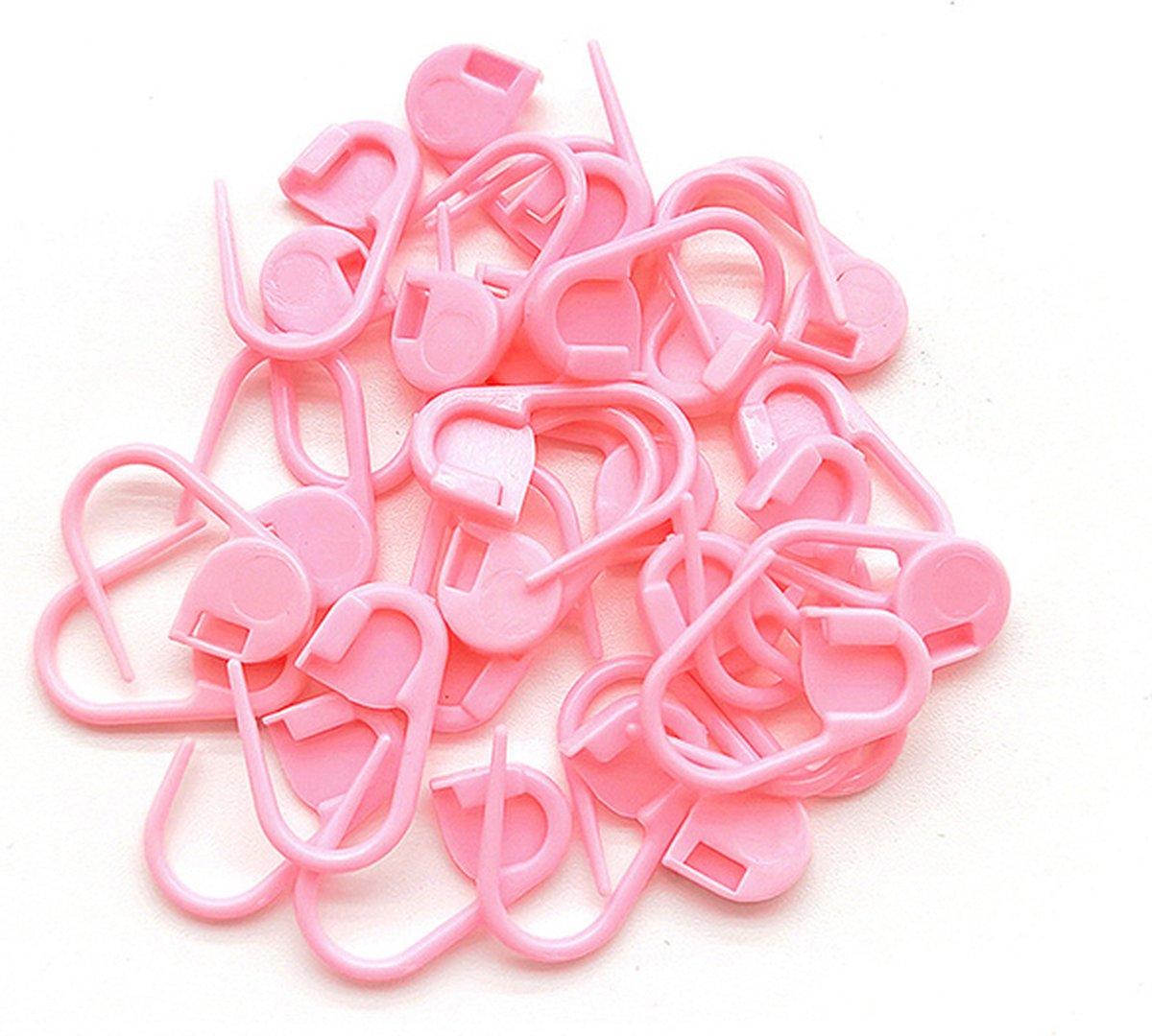 Plastic veiligheidsspelden - 50 stuks - veiligheidsspelden klein - Roze