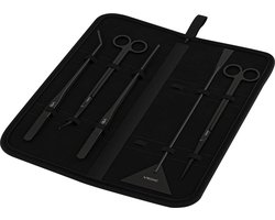 VEDIC® - Aquarium set voor plantenverzorging - Aquariums - Aquarium toolset - RVS - 5-delig - Zwart