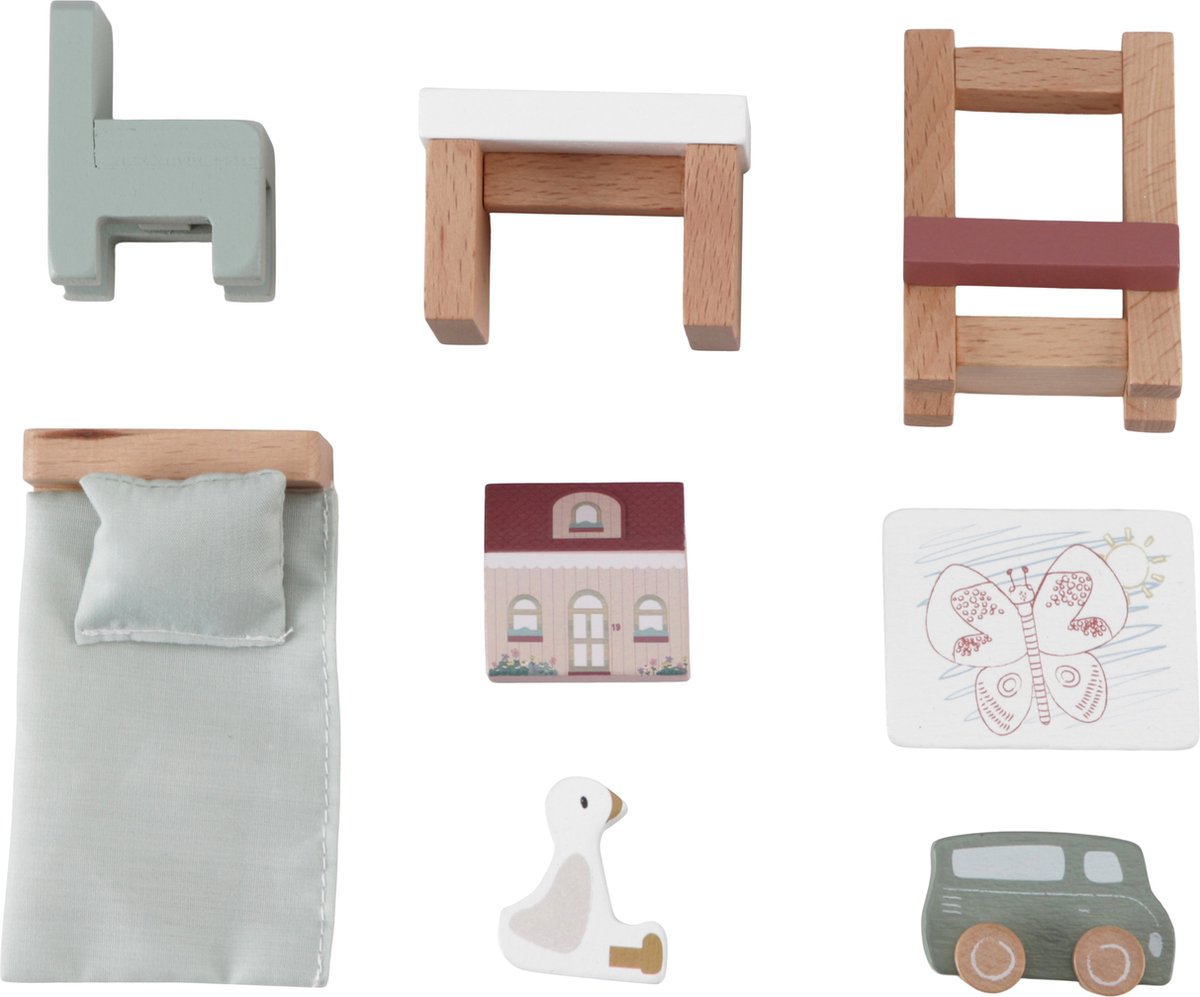 Little Dutch - Aanvulset Poppenhuis - Kinderkamer FSC — afbeelding 4