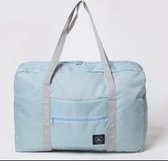 Originele Opvouwbare Reistas - Reisbagage - Opvouwbaar tot 21x18 cm - Weekendtas - Reistas - Handbagage tas - Waterdicht - Handbagage Reistas- Lichtblauw