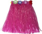 Jupe habillée thème Hawaï - raphia - rose - 40 cm - adultes