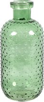 Countryfield Bloemenvaas Cactus Dots - groen transparant - glas - D11 x H24 cm