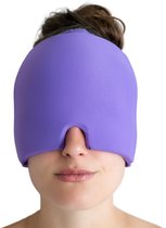 RYCE Migraine Muts - Masker - Extra Dik 600G - Hoofdpijn - Warmte & Koude Therapie - Hot Cold Pack - Paars