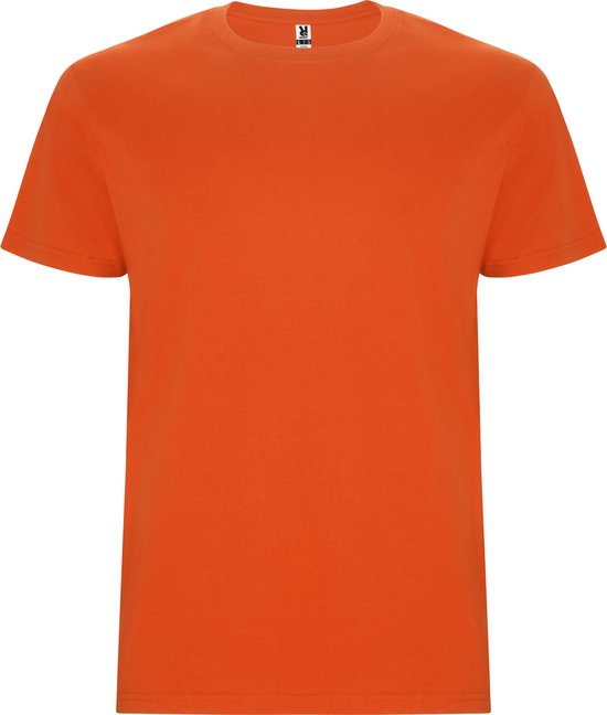 T-shirt unisex met korte mouwen 'Stafford' Oranje - 11/12 jaar