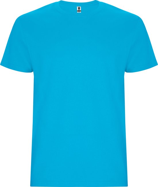 T-shirt unisex met korte mouwen 'Stafford' Turquoise - 3/4 jaar