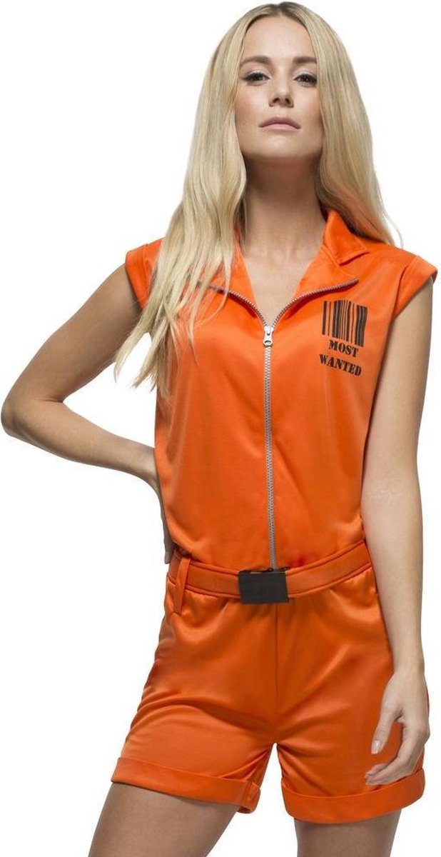 Oranje boef kostuum - Orange is the new black jumpsuit maat 44/46 | bol.com