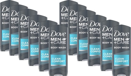 Dove Men+Care Douchegel - Clean Comfort - Jaarvolume - 12 x 250 ml