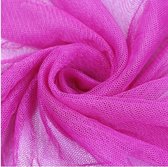 Fel Roze Tulle - 1 meter - tule tutu gaas zacht mesh kant stof decoratie stoffen