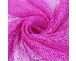 Fel Roze Tulle - 1 meter - tule tutu gaas zacht mesh kant stof decoratie stoffen