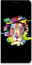 Book Case Geschikt voor Samsung Galaxy A14 4G Smart Cover Lion Color