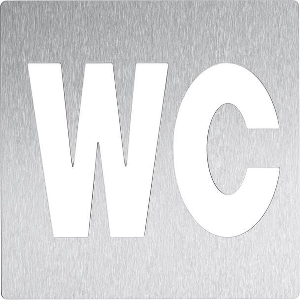 RVS pictogram WC AC404 in 2 varianten leverbaar van Wagner-EWAR