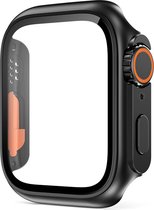 Ultra-look iWatch case - Zwart - Geschikt voor 44mm iWatch - High sensitivity screen protector hoesje met TPU all-around bumper schermbeschermer cover - Voor 44 mm Apple Watch 4 5 6 SE SE2