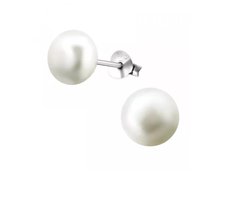 La Rosa Princesa Zoetwater Parel Oorbellen Zilver dames - 8mm