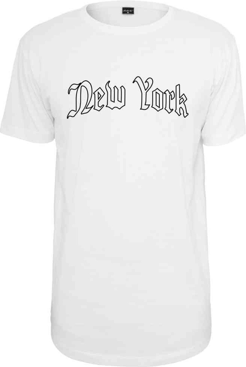 Mister Tee Heren Tshirt -S- New York Wording Zwart