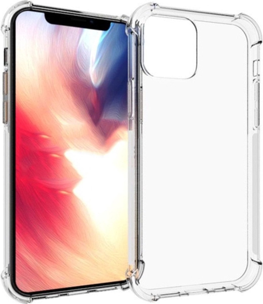 Apple iPhone 11 Pro Anti Shock silicone back cover/Transparant hoesje