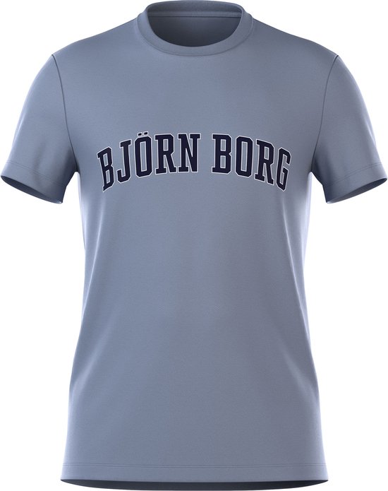 SINGLES DAY! Bjorn Borg - Essential T-Shirt Blauw - Heren - Maat L - Regular-fit