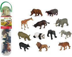 COLLECTA Figurine Mini Set - 12 Wilde Dieren - Wilde Dieren - Handgeschilderd - Miniatuur