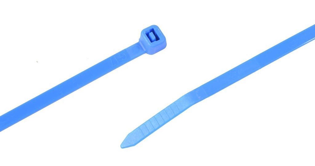 Kabelbinders 4,8 x 300 mm. blauw - zak 100 stuks