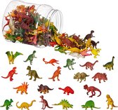 THE TWIDDLERS 70 mini-dinosaurussen, klein dino speelgoed voor jongens en meisjes, kinderverjaardagscadeau, uitdeelcadeautje