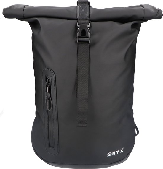 ONYX Rolltop rugzak 25-40 L – laptopvak – waterbestendig – zwart