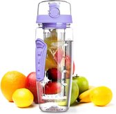 Afecto® | fruit fles | sport infuser | waterflessen met fruit |1000ml | drinkfles | ook te gebruiken als waterfles | BPA vrij| kleur paars