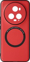 MagSafe-hoes geschikt voor Honor Magic 5 Pro semi-rigide en magnetisch rood