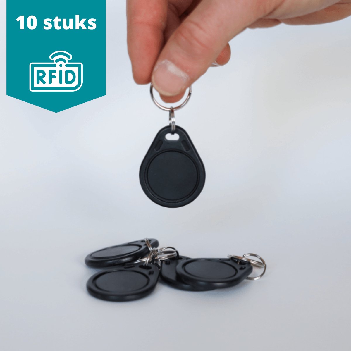 Mifare classic 1K sleutelhangers zwart - RFID Tags - RFID - 10 stuks