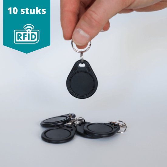 Foto: Nfc world mifare classic 1k rfid sleutelhangers rfid tags zwart 10 stuks